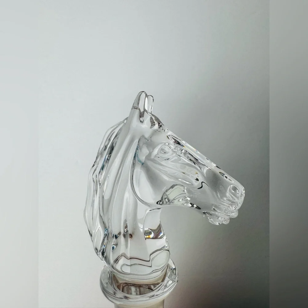 EXQUISITE WATERFORD CRYSTAL HORSE HEAD WINE BOTTLE STOPPER IN BOX - Picture 6 of 7